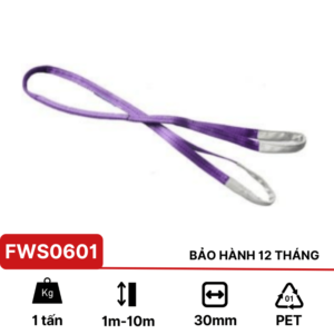 Cáp vải cẩu hàng 1 tấn KawasakiCáp vải cẩu hàng 1 tấn Kawasaki