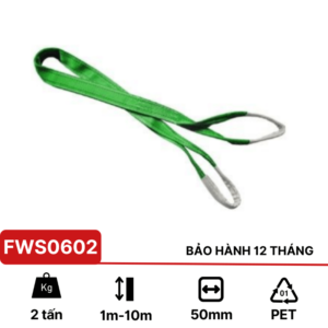 Cáp vải cẩu hàng 2 tấn KawasakiCáp vải cẩu hàng 2 tấn Kawasaki