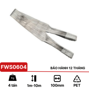Cáp vải cẩu hàng 4 tấn KawasakiCáp vải cẩu hàng 4 tấn Kawasaki