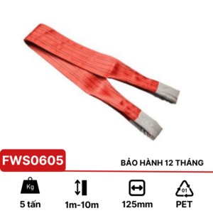 Cáp vải cẩu hàng 5 tấn KawasakiCáp vải cẩu hàng 5 tấn Kawasaki
