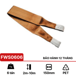 Cáp vải cẩu hàng 6 tấn KawasakiCáp vải cẩu hàng 6 tấn Kawasaki