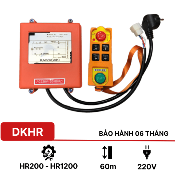 Điều khiển từ xa cho tời điện di chuyển HR
