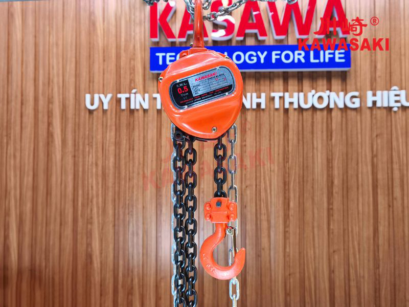 Pa lăng xích kéo tay 500kg CK Kawasaki