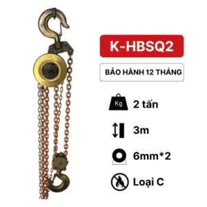 Pa lăng xích kéo tay phòng nổ 2 tấn KawasakiPa lăng xích kéo tay phòng nổ 2 tấn Kawasaki