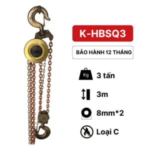 Pa lăng xích kéo tay phòng nổ 3 tấn KawasakiPa lăng xích kéo tay phòng nổ 3 tấn Kawasaki