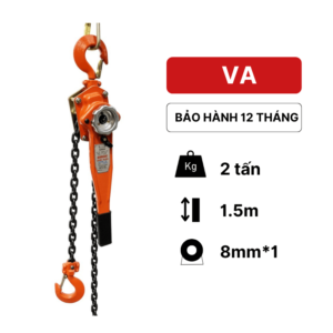 Pa lăng xích lắc tay 2 tấn VA KawasakiPa lăng xích lắc tay VA 1 tấn
