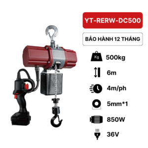 Pa lăng pin 500kg DC KawasakiPa lăng xích 500kg DC Kawasaki
