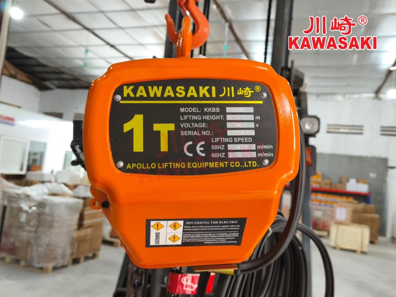 Thông số kỹ thuật của pa lăng