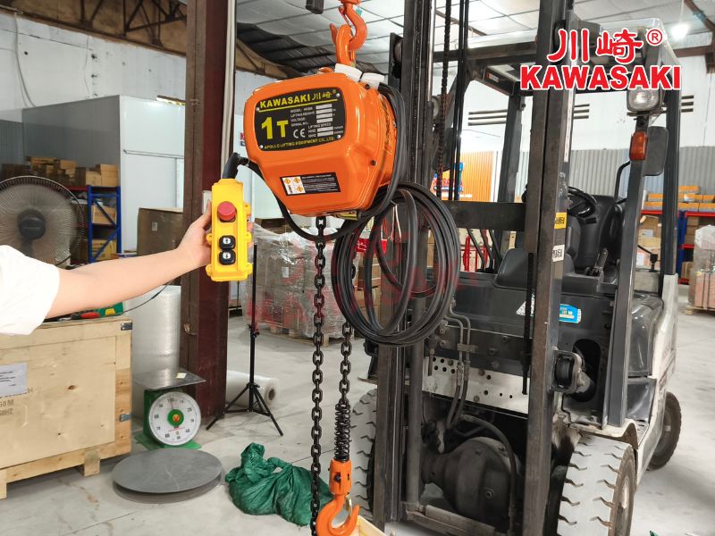 Pa lăng xích điện 1 tấn cố định KKBB
