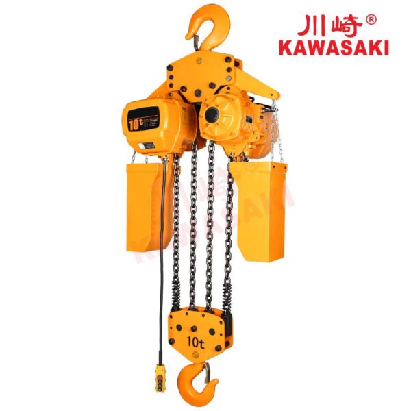 Pa lăng xích điện 10 tấn cố định Kawasaki
