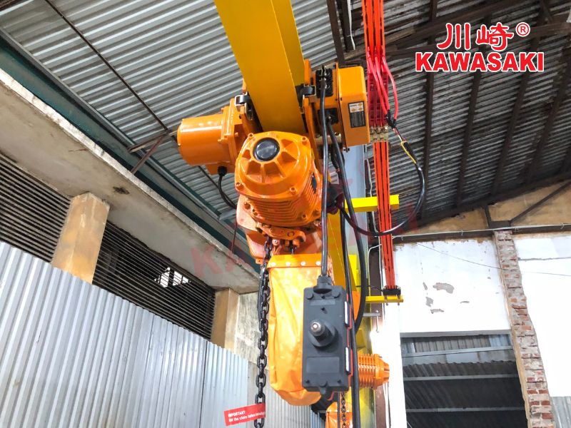 Lắp đặt pa lăng trên dầm chữ I