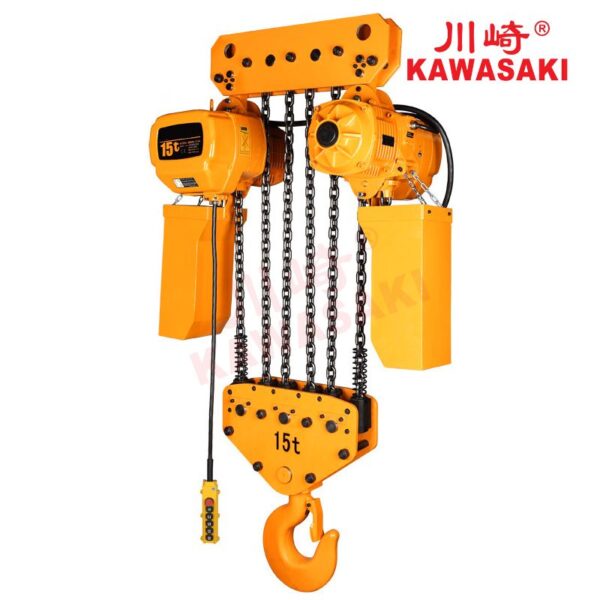 Pa lăng xích điện 15 tấn cố định Kawasaki