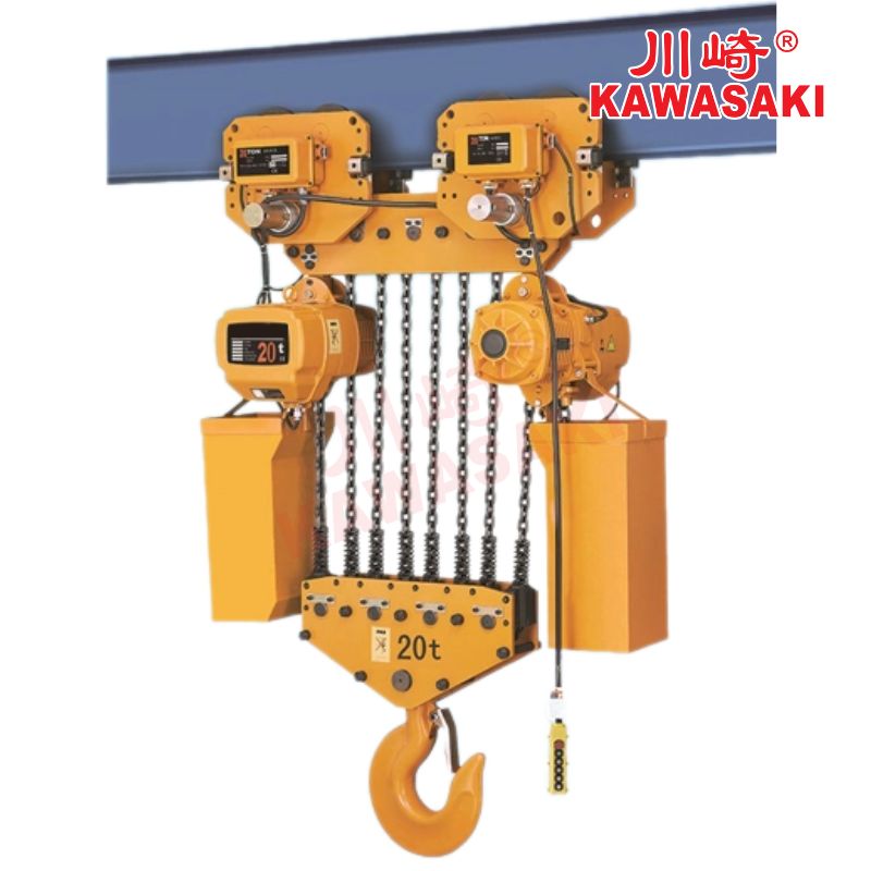 Pa lăng xích điện 20 tấn di chuyển Kawasaki