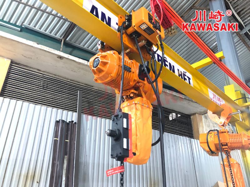 Pa lăng xích điện 500kg di chuyển KKBB