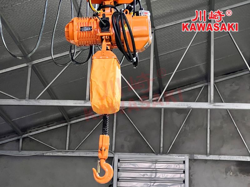 Pa lăng xích điện cố định 3 tấn Kawasaki