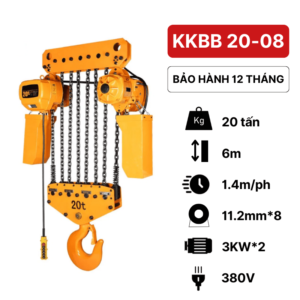 Pa lăng xích điện 20 tấn KKBB Kawasaki (cố định)Pa lăng xích điện 20 tấn KKBB Kawasaki (cố định)