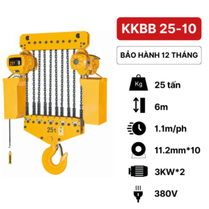 Pa lăng xích điện 25 tấn KKBB Kawasaki (cố định)Pa lăng xích điện 25 tấn KKBB Kawasaki (cố định)