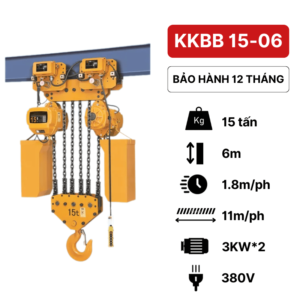 Pa lăng xích điện 15 tấn KKBB Kawasaki (di chuyển)Pa lăng xích điện 15 tấn KKBB Kawasaki (di chuyển)