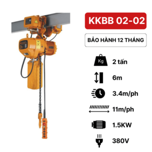 Pa lăng xích điện 2 tấn KKBB Kawasaki (di chuyển)Pa lăng xích điện 2 tấn KKBB Kawasaki (di chuyển)