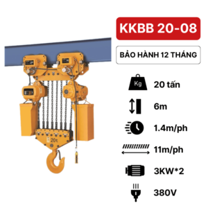 Pa lăng xích điện 20 tấn KKBB Kawasaki (di chuyển)Pa lăng xích điện 20 tấn KKBB Kawasaki (di chuyển)