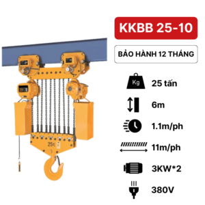 Pa lăng xích điện 25 tấn KKBB Kawasaki (di chuyển)Pa lăng xích điện 25 tấn KKBB Kawasaki (di chuyển)