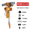 Pa lăng xích điện 500kg KKBB Kawasaki (di chuyển)