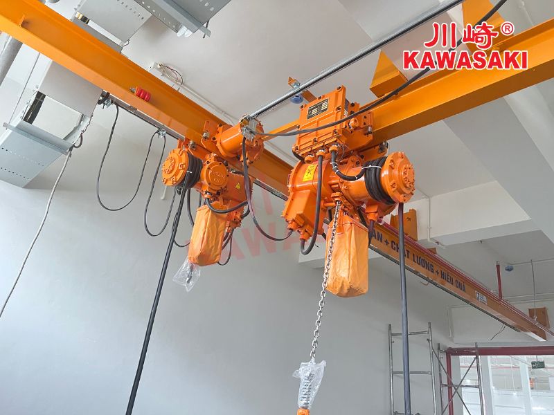 Pa lăng xích điện 3 tấn phòng nổ Kawasaki