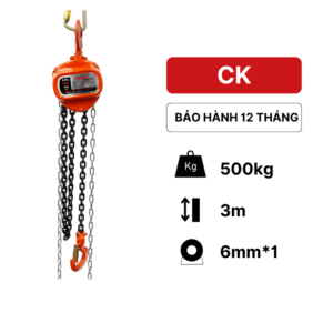 Pa lăng xích kéo tay 500kg CK KawasakiPa lăng xích kéo tay CK 500kg