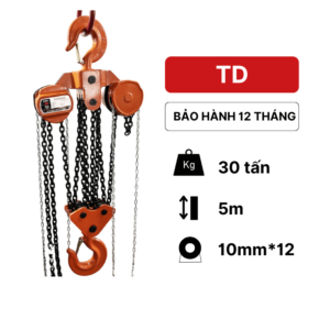 Pa lăng xích kéo tay 30 tấn KawasakiPa lăng xích kéo tay TD 30 tấn