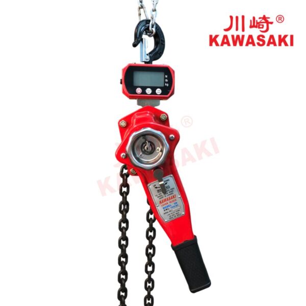 Pa lăng xích lắc tay cân điện tử Kawasaki
