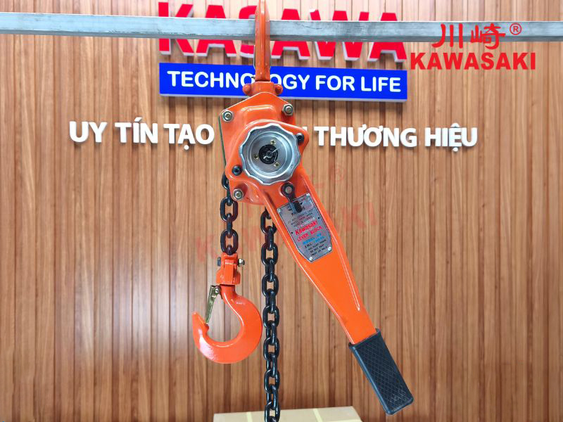 Pa lăng xích lắc tay 1.5 tấn VA Kawasaki