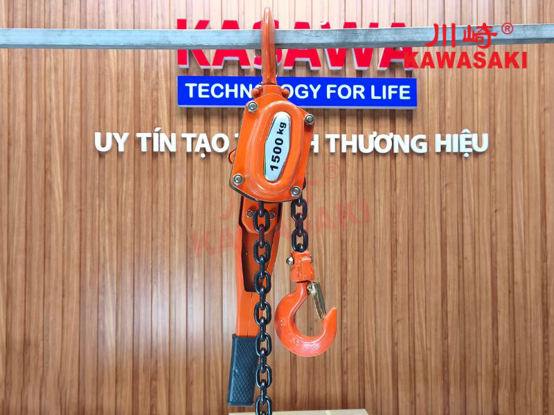 Pa lăng xích lắc tay kéo ngang chuẩn tải 1.5 tấn