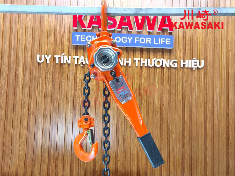 Pa lăng xích lắc tay 2 tấn tiêu chuẩn VA Kawasaki