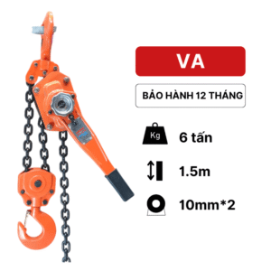 Pa lăng xích lắc tay 6 tấn VA KawasakiPa lăng xích lắc tay 6 tấn