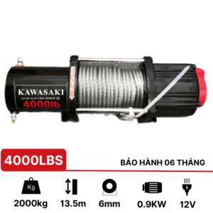 Tời điện 12v 4000lbs (2 tấn) cứu hộTời điện kéo xe 12V 4000lbs