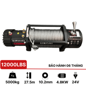 Tời điện 24V 12000Lbs KawasakiTời điện 24V 12000lbs