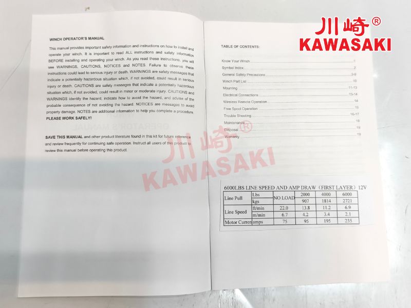 Một vài lưu ý khi sử dụng tời điện 24V 6000Lbs