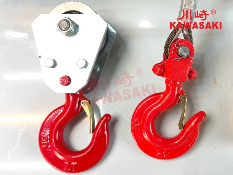 Móc tải và puly đi kèm để đi cáp đôi