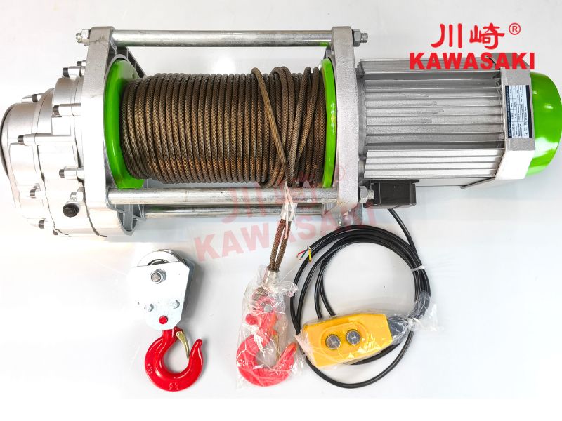 Tời điện CDK1 1000/2000 80m tốc độ 30/15m/phút 220V