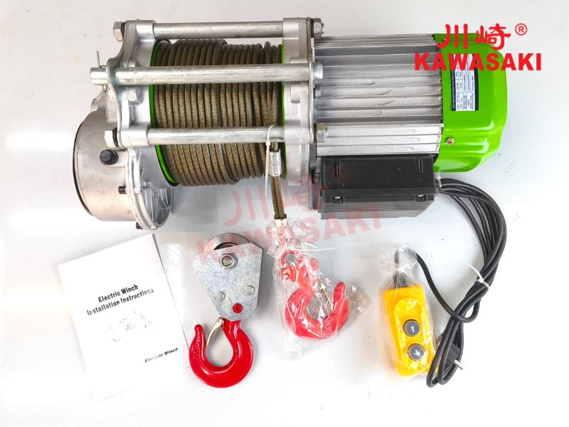 Tời điện đa năng 750kg cáp 80m tốc độ 20/10m/phút