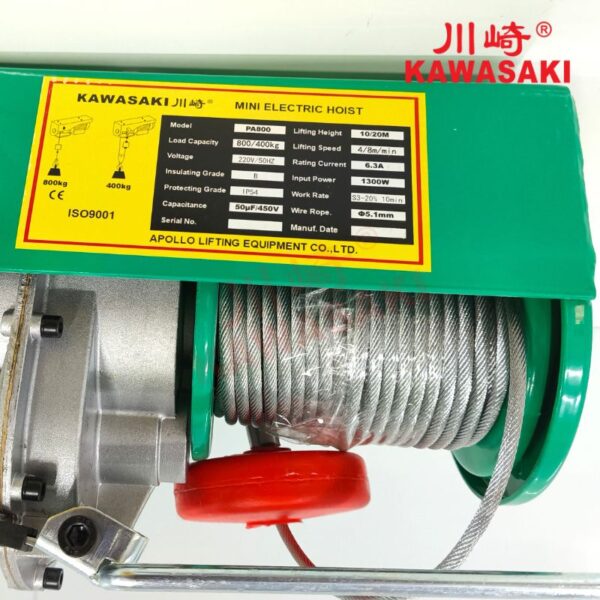 Tang cuốn cáp tời điện mini cố định PA800