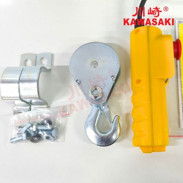 Các phụ kiện đi kèm tời điện mini PA800
