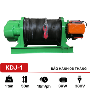 Tời điện kéo mặt đất 1 tấn KDJ-1 KawasakiTời mặt đất 1 tấn KDJ-1