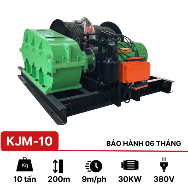 Tời điện mặt đất KJM 10 tấn