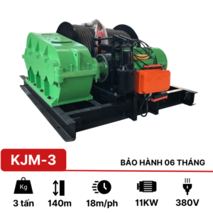 Tời kéo mặt đất 3 tấn KJM-3 KawasakiTời điện mặt đất KJM 3 tấn