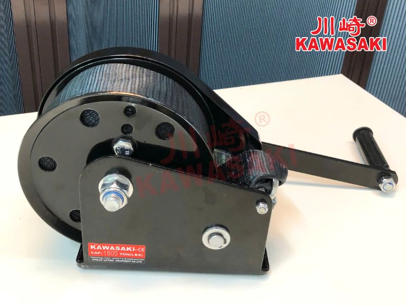 Tời quay tay cáp vải 1800lbs