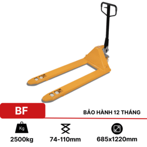 Xe nâng tay thấp 2.5 tấn BF Kawasaki (càng rộng)