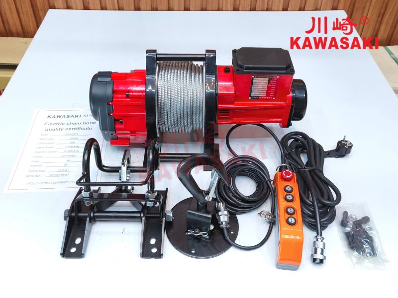 Tời điện chính hãng Kawasaki có đầy đủ CO, CQ