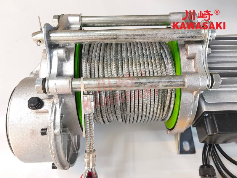 Hộp số tời điện và tang cuốn cáp