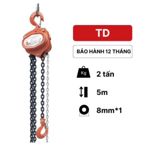 Pa lăng xích kéo tay 2 tấn 5m TD KawasakiPa lăng xích kéo tay 2 tấn 5m